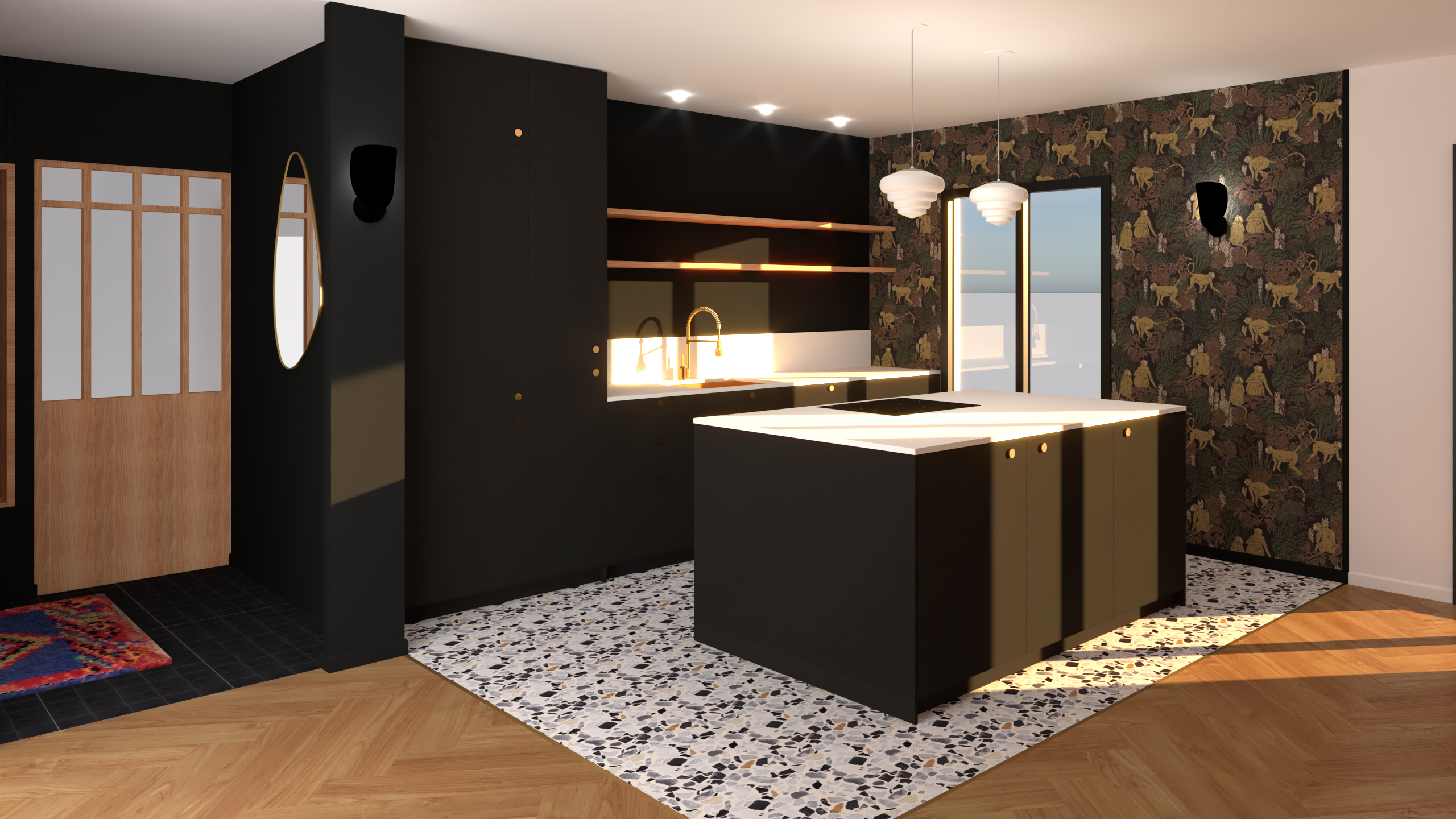 V-Ray cuisine tresses cuisine studio pépites